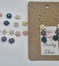 Blooming with Charm – Handmade Sterling Silver 3 Daisy Earrings - Image 1