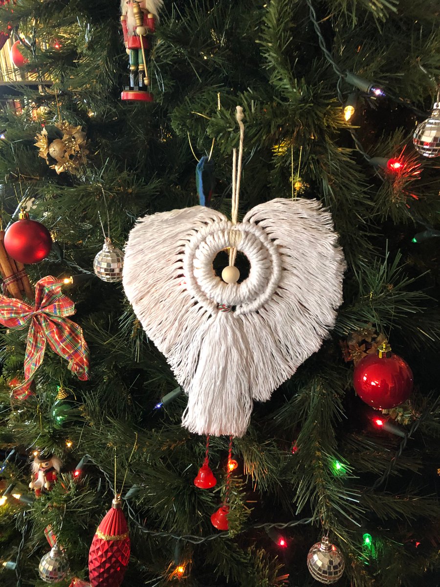 Macrame Angel in White cord 
