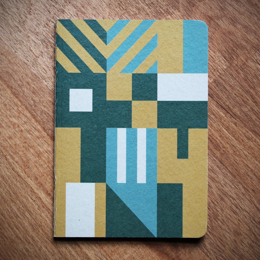 ARC01.1 A6 pocket notebook with graphic pattern cover