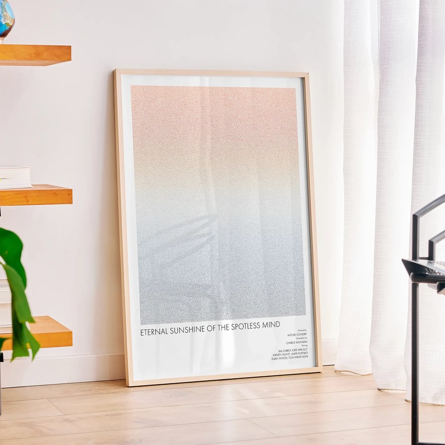 Eternal Sunshine of the Spotless Mind Script Poster - Surreal Romance Film Wall 