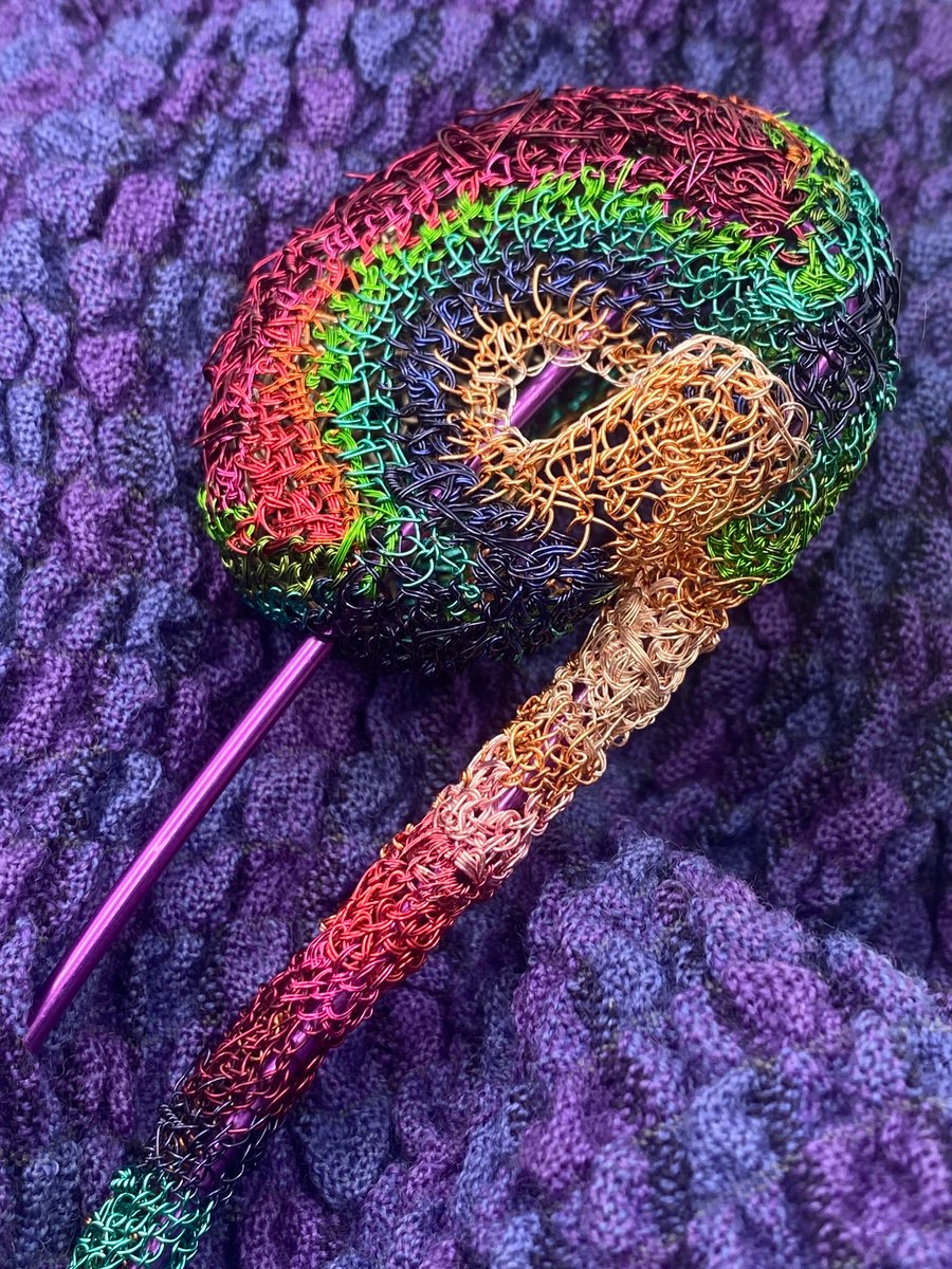 Rainbow fibula brooch
