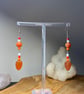 Agatha - Agate Leaf Earrings  - Image 1