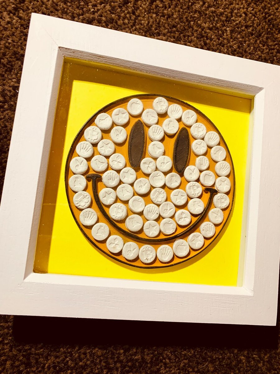 Acid Smile Pill Head Folksy