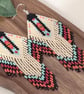 Handmade Miyuki Bead Fringe Earrings in a Native American Inspired Design - Image 5