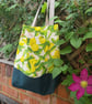 Tote bag; lemons with canvas base - Image 1