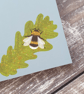 Bumblebee and Leaf Wire Bound Notebook - Image 2