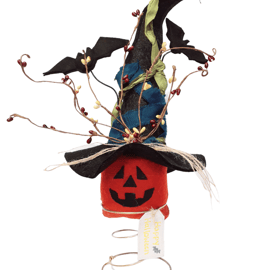 HALLOWEEN PUMPKIN BED SPRING ORNAMENT