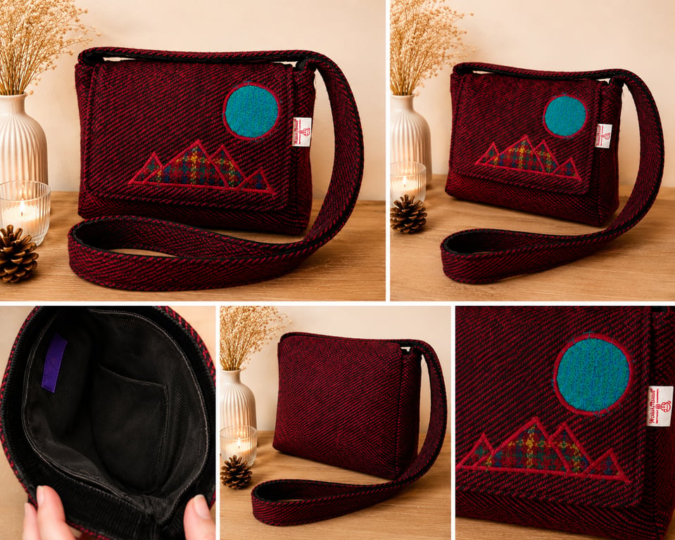 Harris tweed "Skye life" tote bag