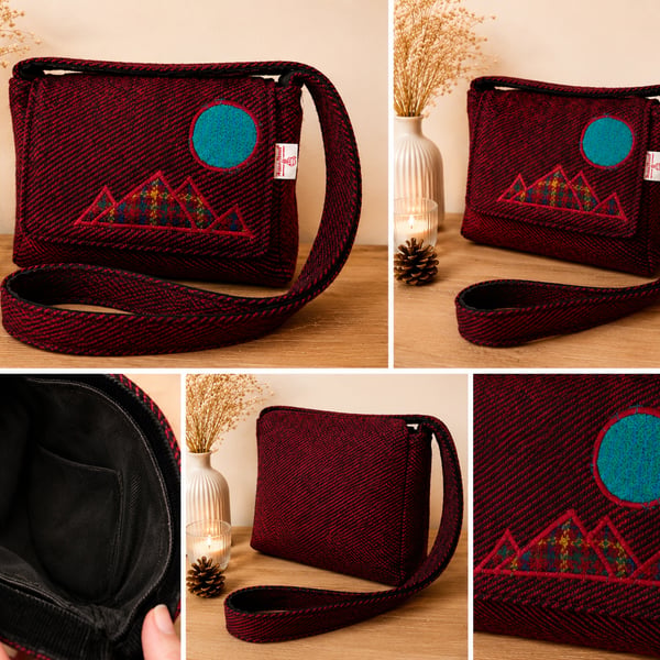 Harris tweed "Skye life" tote bag