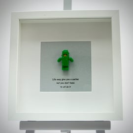 Cactus mini Figure quote frame.