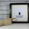 TED HASTINGS - LINE OF DUTY - FRAMED CUSTOM LEGO MINIFIGURE