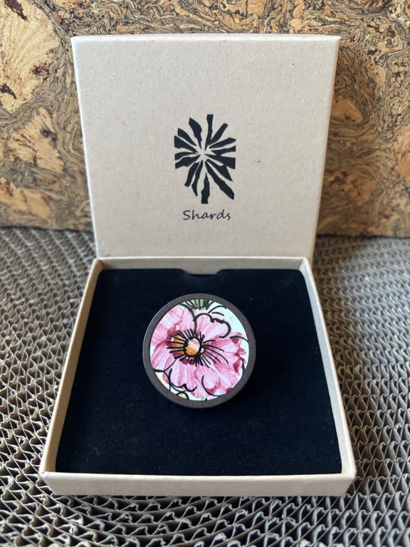 Handmade Unique Ceramic Brooch, Eco Friendly Gifts, One of a Kind.