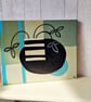 Original small painting "vase & plate"