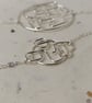 Unique Two-Piece Necklace - Handmade Asymmetrical Sterling Silver Wire Necklace - Image 5