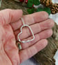 Textured Heart Necklace in Sterling Silver - Image 2