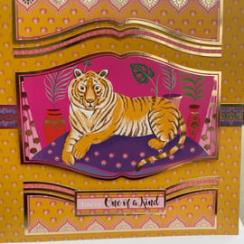 You're one of a kind beautiful tiger luxury card