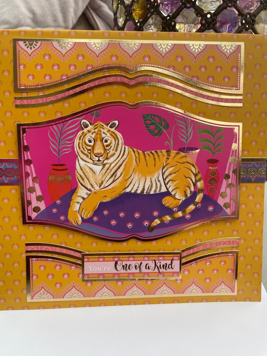 You're one of a kind beautiful tiger luxury card