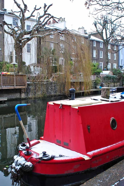 Narrow Boats Regent's Canal Camden London UK Photograph Print