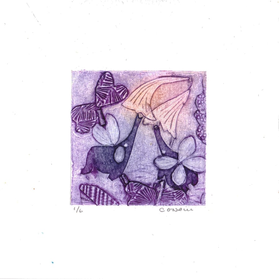Mini Midnight Garden  1.6. Purple print
