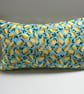 Rectangle Cushion in a lemon print cotton fabric - Home Decor - Image 2