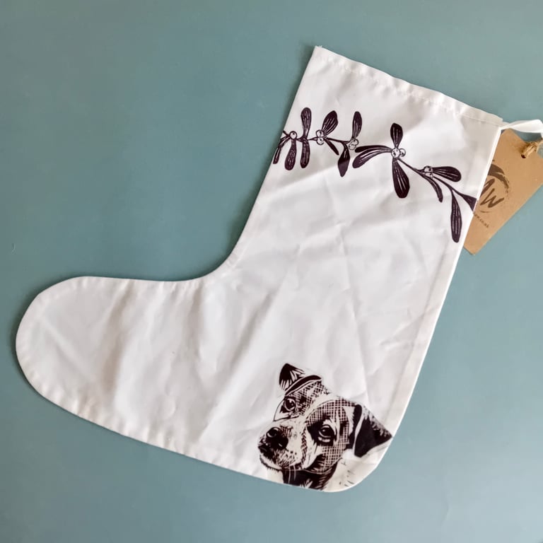 Jack Russell Terrier Christmas Stocking perfectly imperfect
