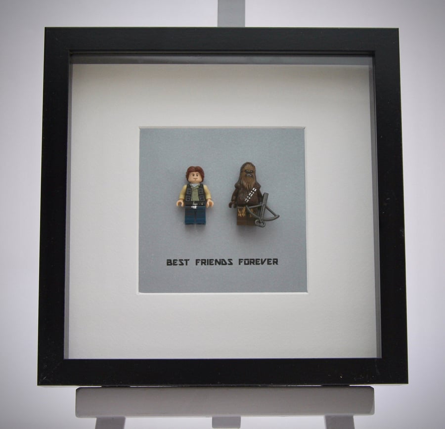  Han Solo and Chewbacca mini Figure frame