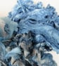 Natural Dye Indigo Blue Mixed Silk Fibre Texture Craft Pack - Image 4