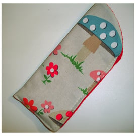 Glasses Case Mushroom Spectacles Specs Sleeve Cath Kidston Mushrooms