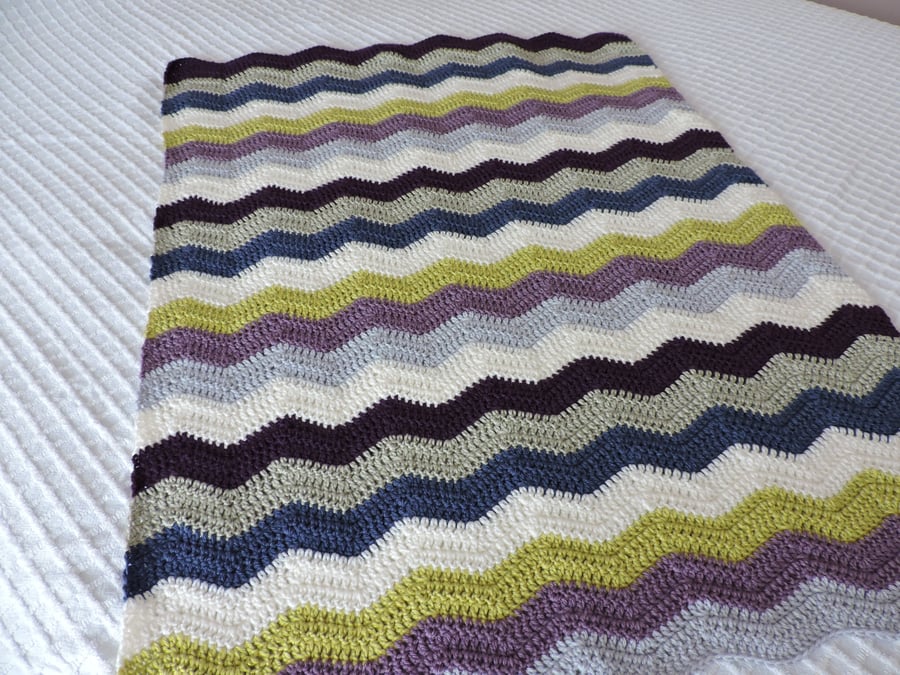  Sale now 14.00  Crochet Blanket Zig Zag Pattern