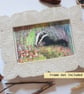 Little Badger finds some Mushrooms, original animal drawing, letterbox art gift - Image 9