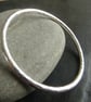Heavy sterling silver bangle with lightly textured finish - Image 4