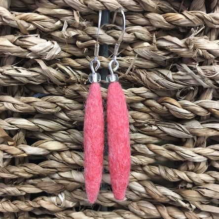 Hand made Felted  Earrings