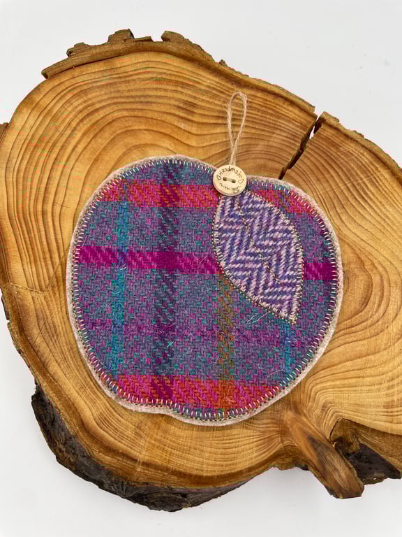 Scottish tweed mug rug, coaster