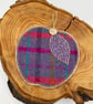 Scottish tweed mug rug, coaster - Image 1