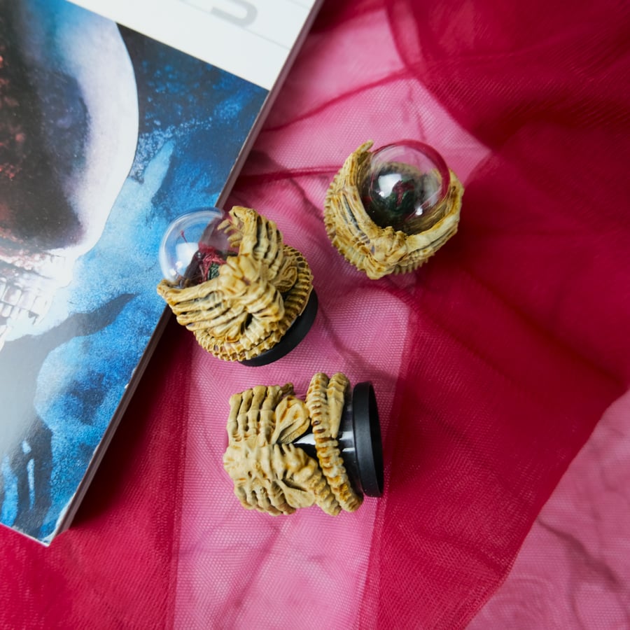 Alien Inspired Mini Jar With Alien Egg and Creature