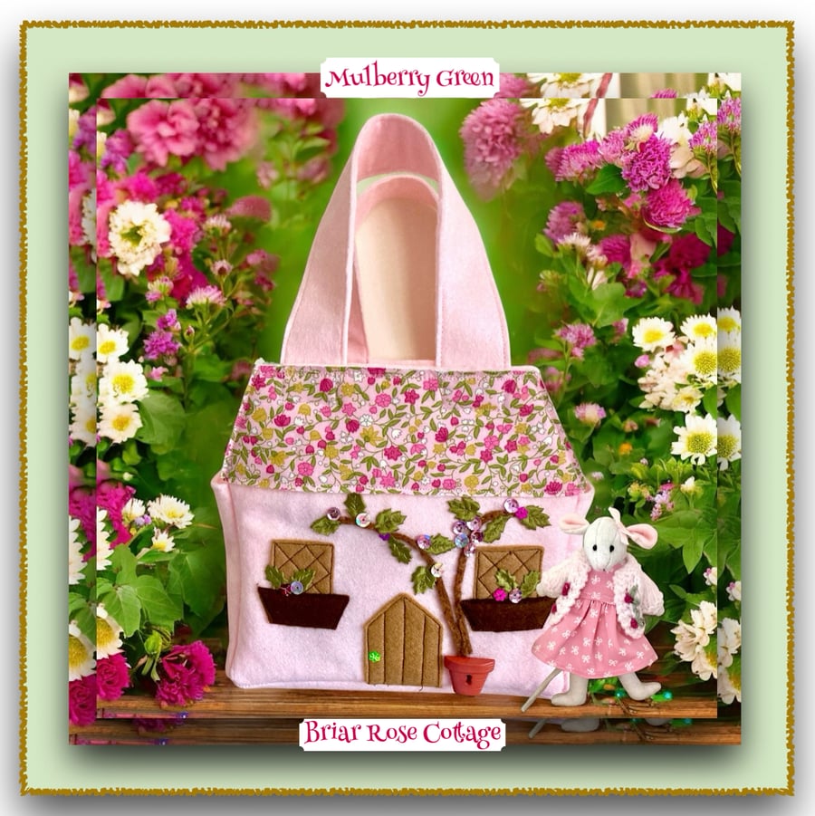Briar Rose Cottage - A Little Nipper Mouse House in a Bag