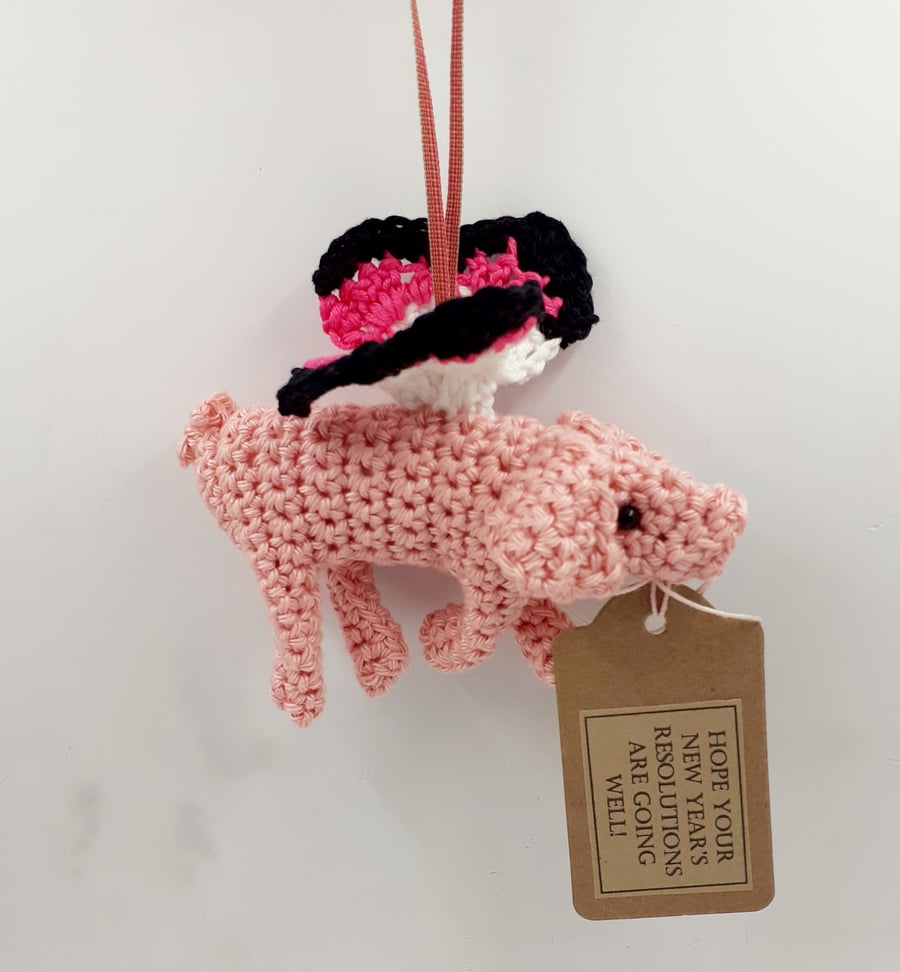 Crochet Flying Pig