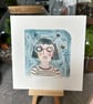 Buzzy Bee - Collagraph Print - Original Print - Image 6
