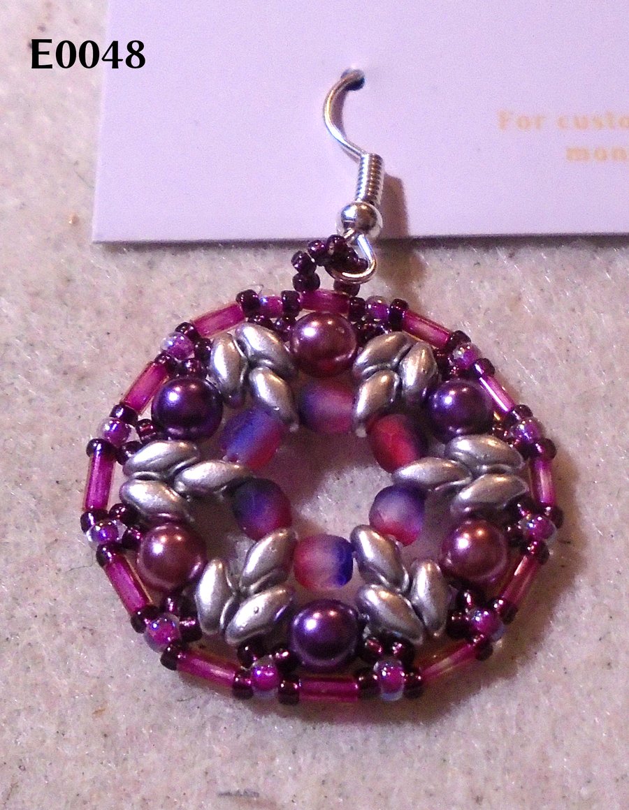 1920s-style bead earrings (customisable)