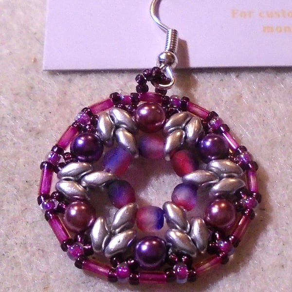 1920s-style bead earrings (customisable)
