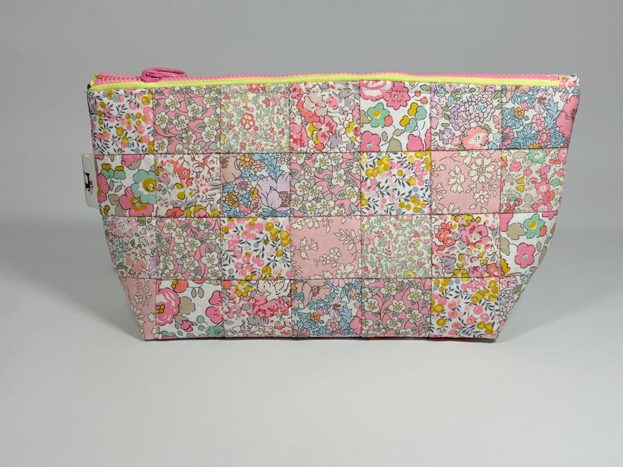 Liberty Patchwork Zip Pouch 