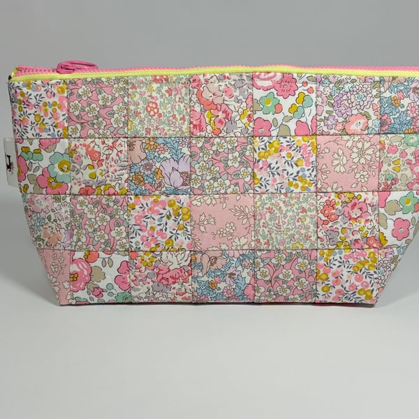 Liberty Patchwork Zip Pouch 