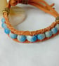 Genuine Suede & Ceramic Bead Bracelet - Image 4