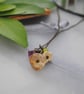 Citrine flower charm necklace - Image 3