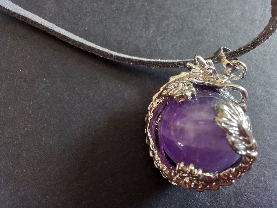 Amethyst pendant.  Birthday gift. Ref 512