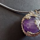 Amethyst pendant.  Birthday gift. Ref 512