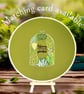 Unique hand embroidered picture of a terrarium of gorgeous plants. Perfect gift - Image 1