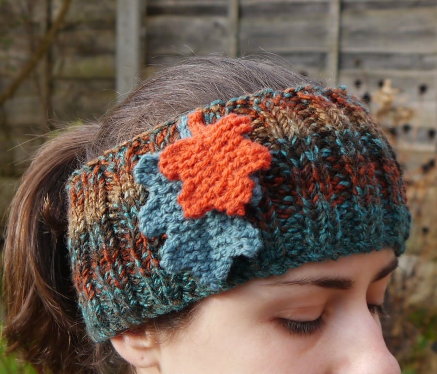 Oak Leaf Headband Ear Warmer