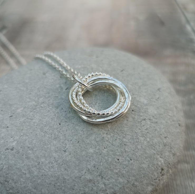 Five ring necklace new arrivals