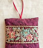 A pretty handmade lavender bag with embroidered floral trim, scented gift,  - Image 2